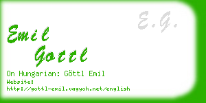 emil gottl business card